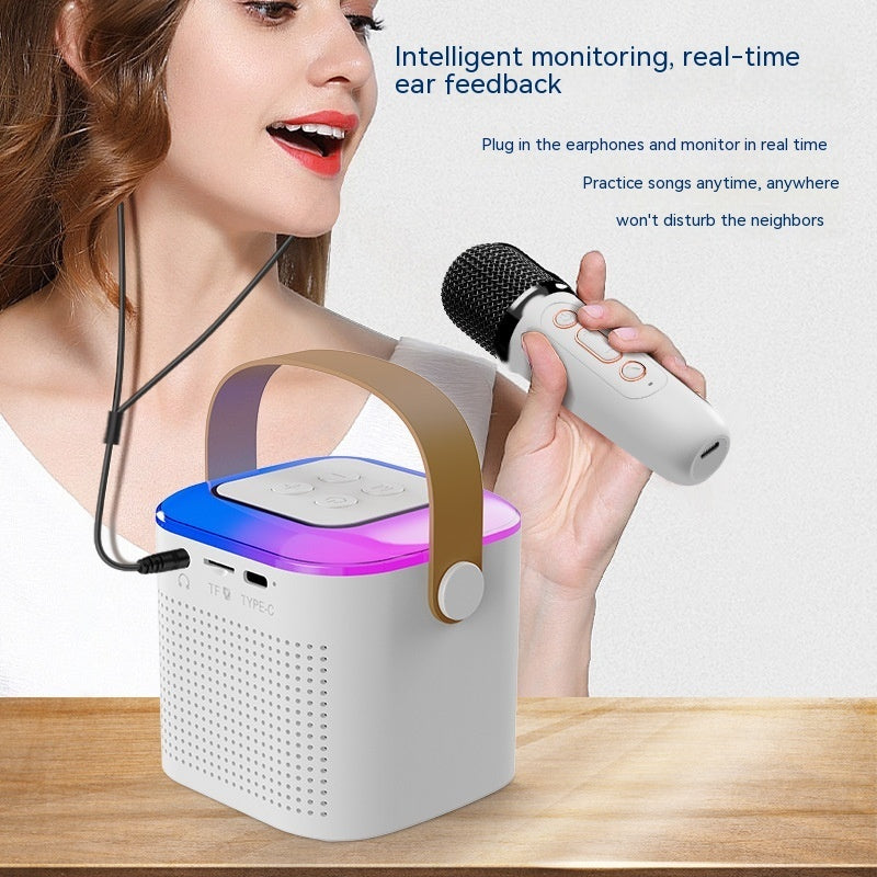 Microphone Karaoke Machine Bluetooth-compatible Speaker