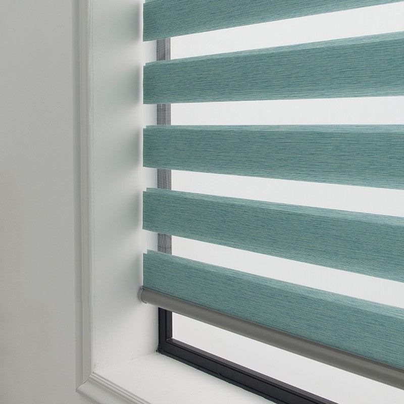 Interlux™ Zebra Smart Roll-Up Curtain – Semi-Shading Gauze Design for Modern Interiors