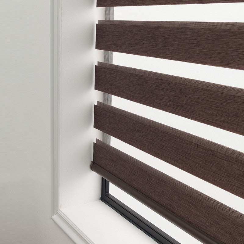 Interlux™ Zebra Smart Roll-Up Curtain – Semi-Shading Gauze Design for Modern Interiors