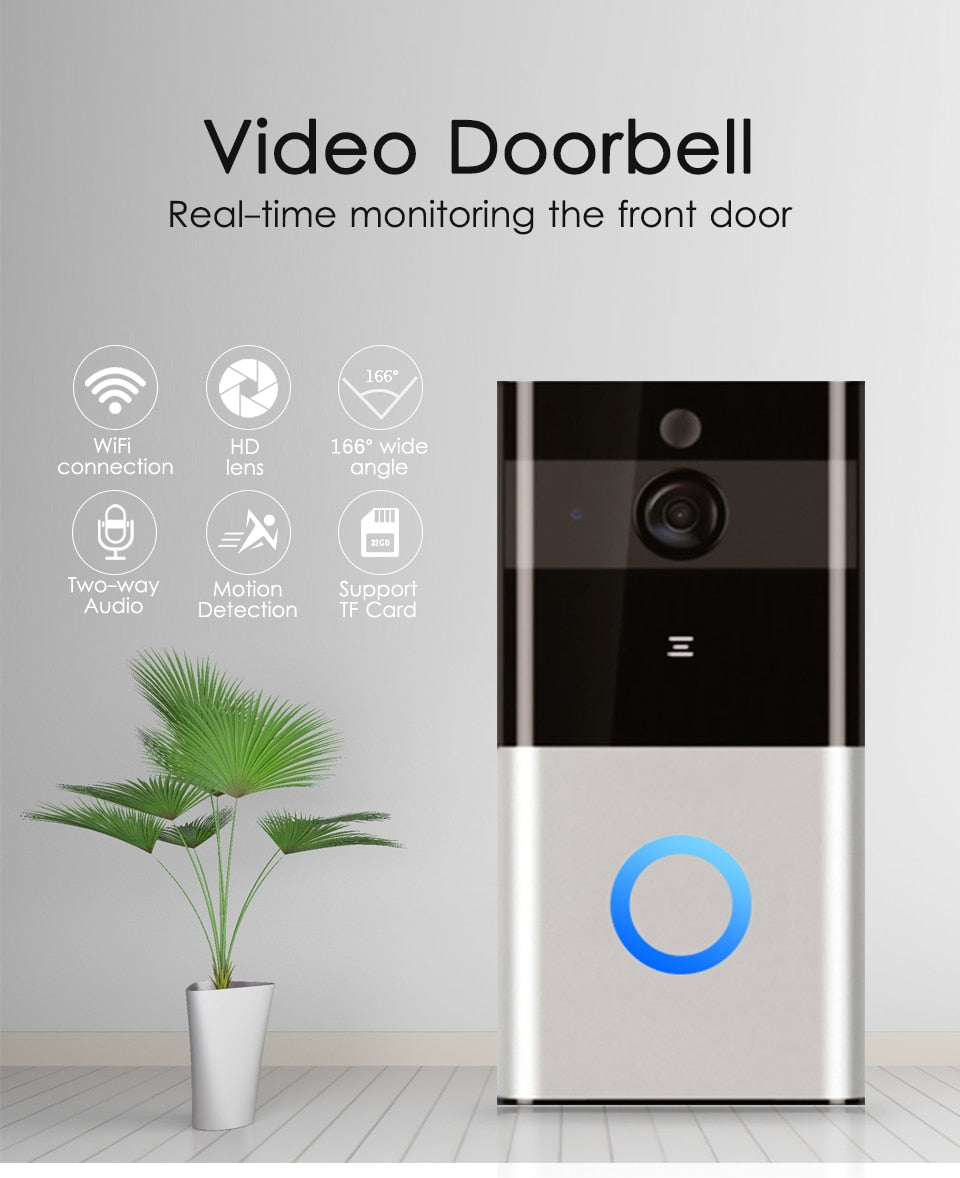 Marlboze 720P WIFI Visual Doorbell Wireless Intercom