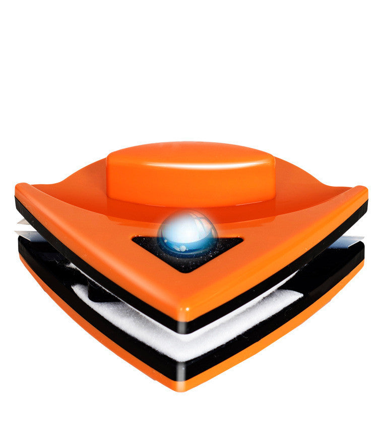 Double-Sided Magnetic Window Cleaner – Triangle Glass Wiper Tool