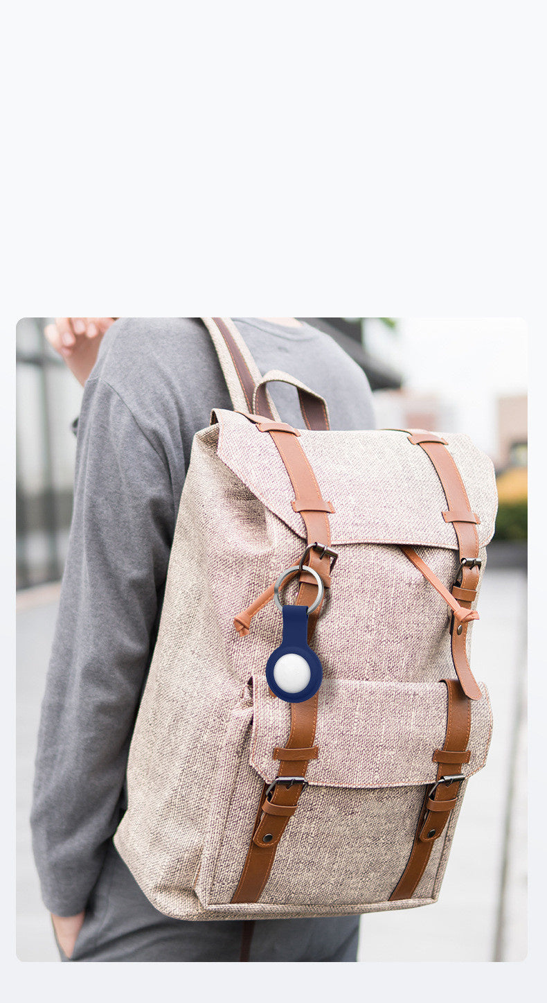 Silicone Protective Case for Apple AirTag – Soft TPU Keychain Holder