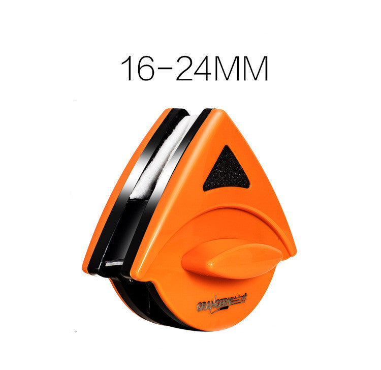 Double-Sided Magnetic Window Cleaner – Triangle Glass Wiper Tool