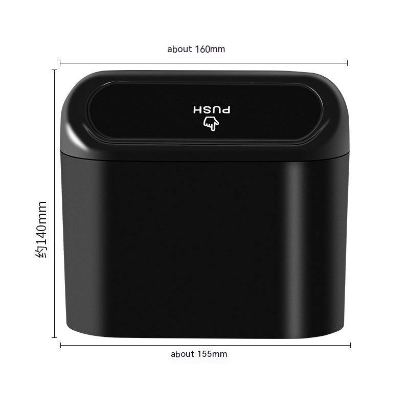 Mini Car Trash Can with Lid – Compact Folding Storage Bin