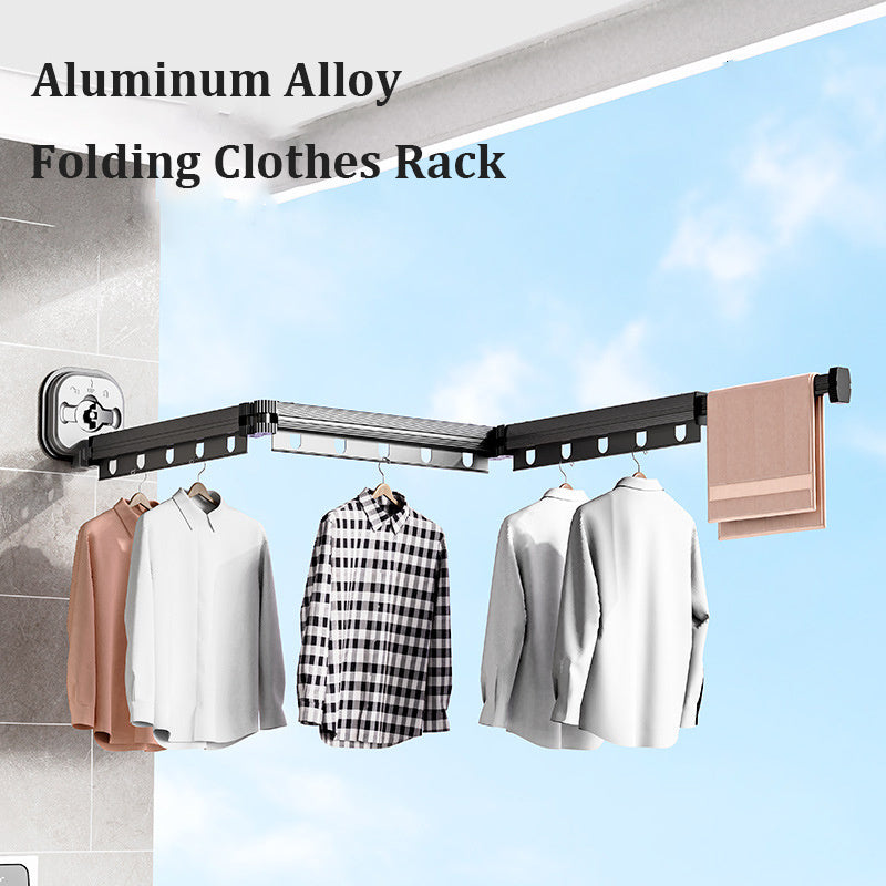 Retractable Folding Clothes Hanger – Space-Saving Aluminum Drying Rack