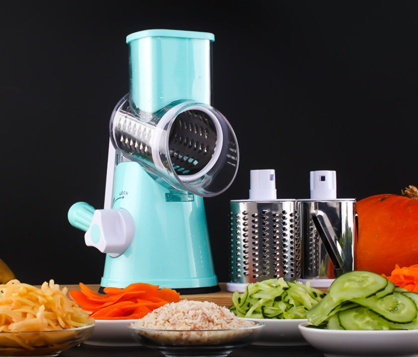 Interlux™ Multi-Function Vegetable & Cheese Slicer – Premium Rotary Manual Cutter