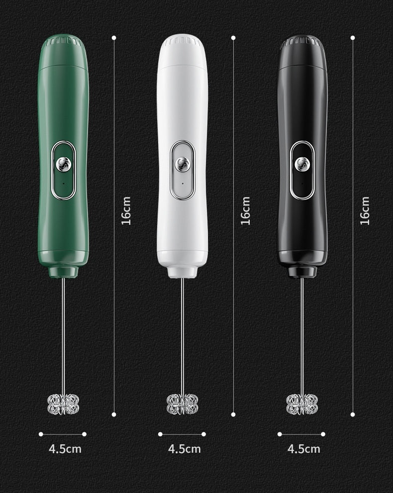 Electric Milk Frother Handheld Foam Maker – Portable Coffee Whisk
