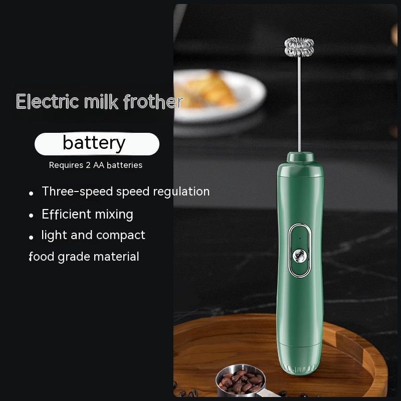 Electric Milk Frother Handheld Foam Maker – Portable Coffee Whisk