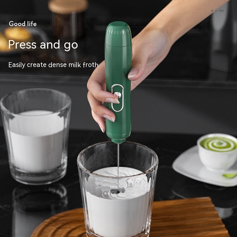 Electric Milk Frother Handheld Foam Maker – Portable Coffee Whisk