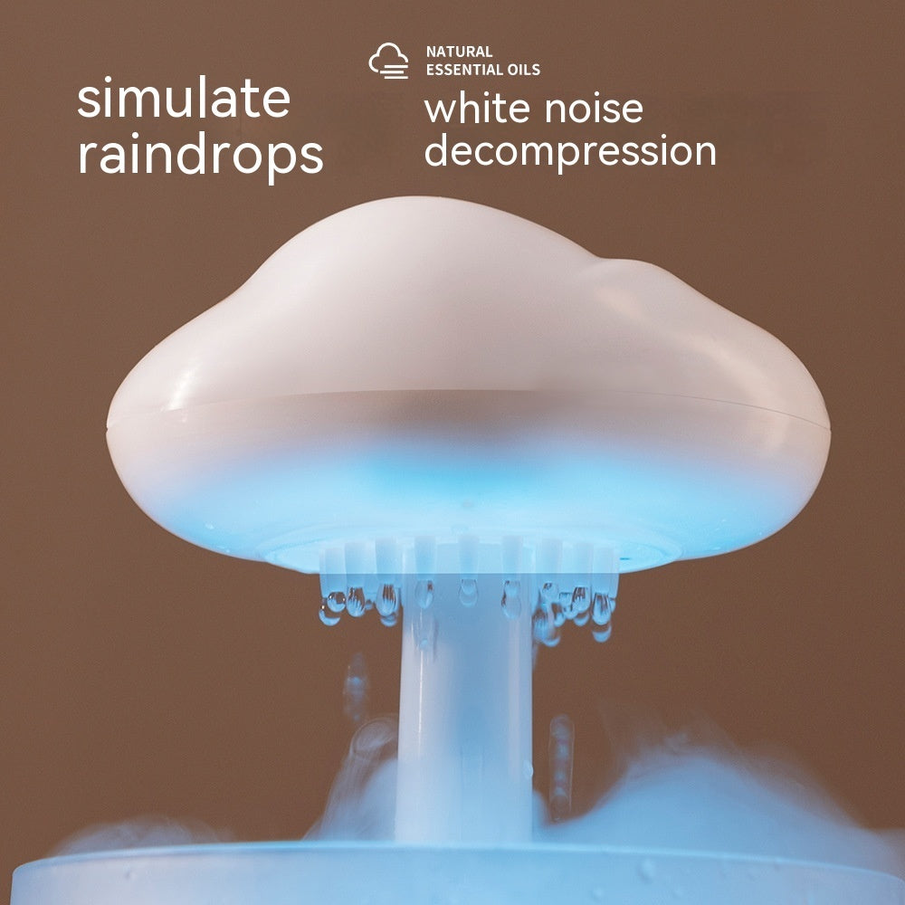 Interlux™ Rain Cloud Aroma Diffuser – Ambient Light & Essential Oil Humidifier