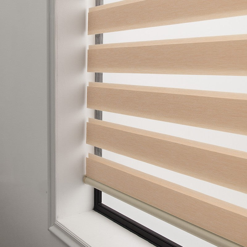 Interlux™ Zebra Smart Roll-Up Curtain – Semi-Shading Gauze Design for Modern Interiors