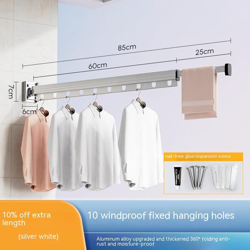 Retractable Folding Clothes Hanger – Space-Saving Aluminum Drying Rack
