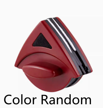 Double-Sided Magnetic Window Cleaner – Triangle Glass Wiper Tool