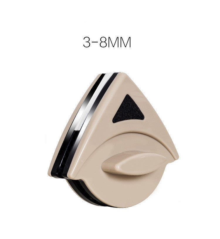 Double-Sided Magnetic Window Cleaner – Triangle Glass Wiper Tool