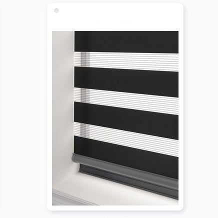 Interlux™ Zebra Smart Roll-Up Curtain – Semi-Shading Gauze Design for Modern Interiors