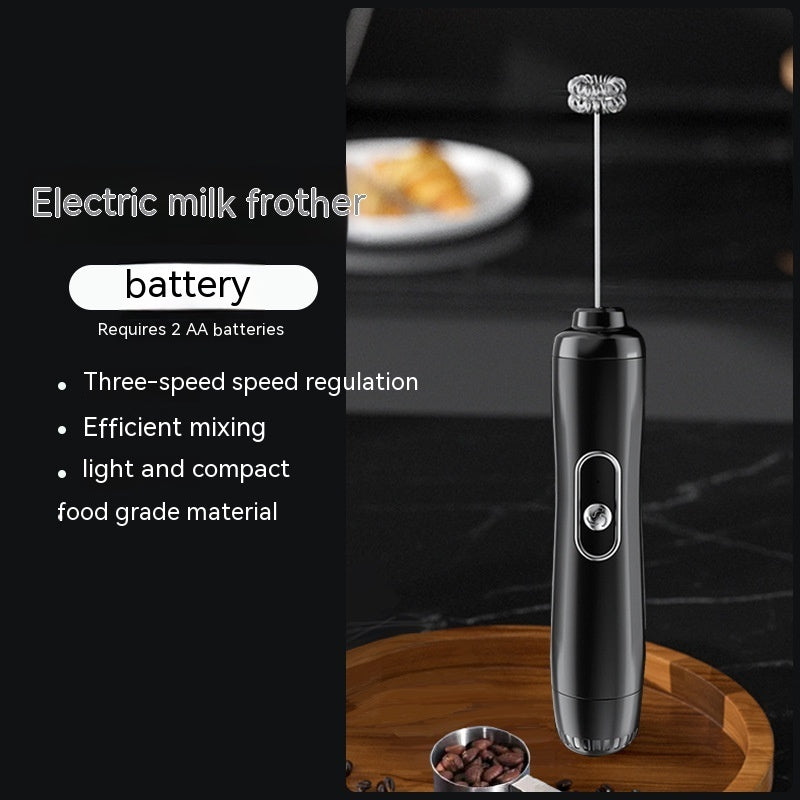 Electric Milk Frother Handheld Foam Maker – Portable Coffee Whisk