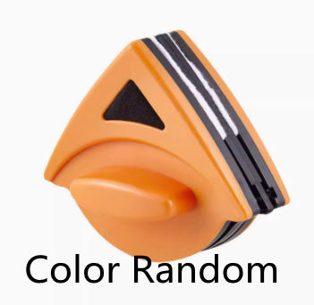 Double-Sided Magnetic Window Cleaner – Triangle Glass Wiper Tool