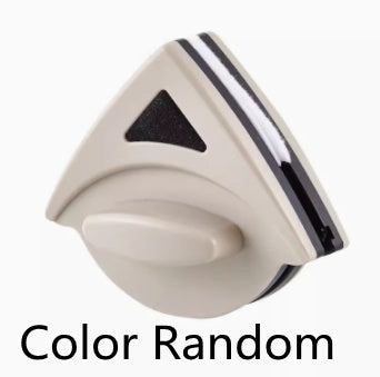 Double-Sided Magnetic Window Cleaner – Triangle Glass Wiper Tool