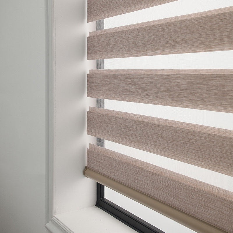 Interlux™ Zebra Smart Roll-Up Curtain – Semi-Shading Gauze Design for Modern Interiors