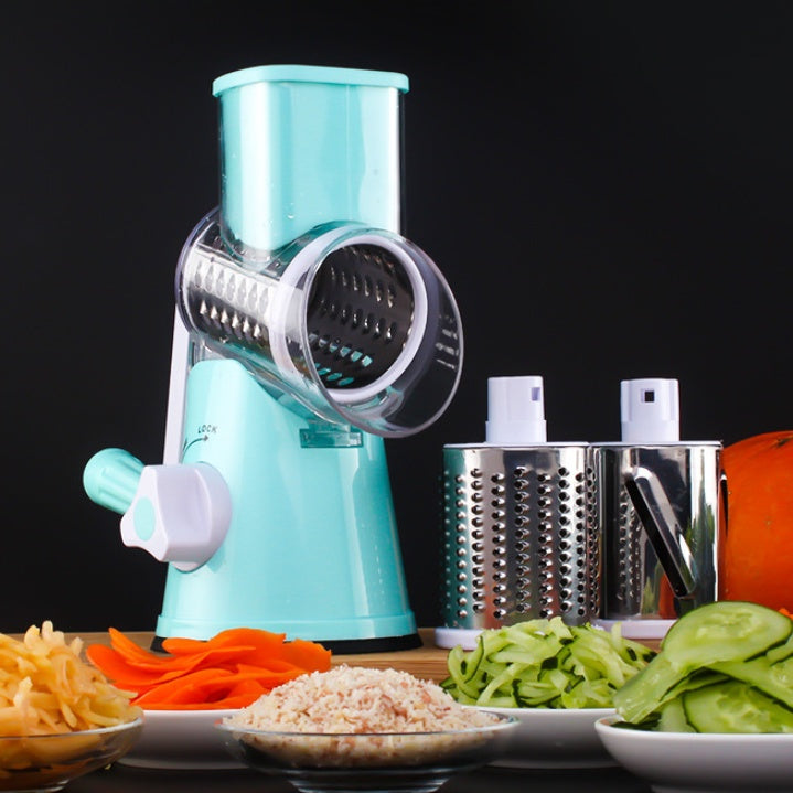 Interlux™ Multi-Function Vegetable & Cheese Slicer – Premium Rotary Manual Cutter